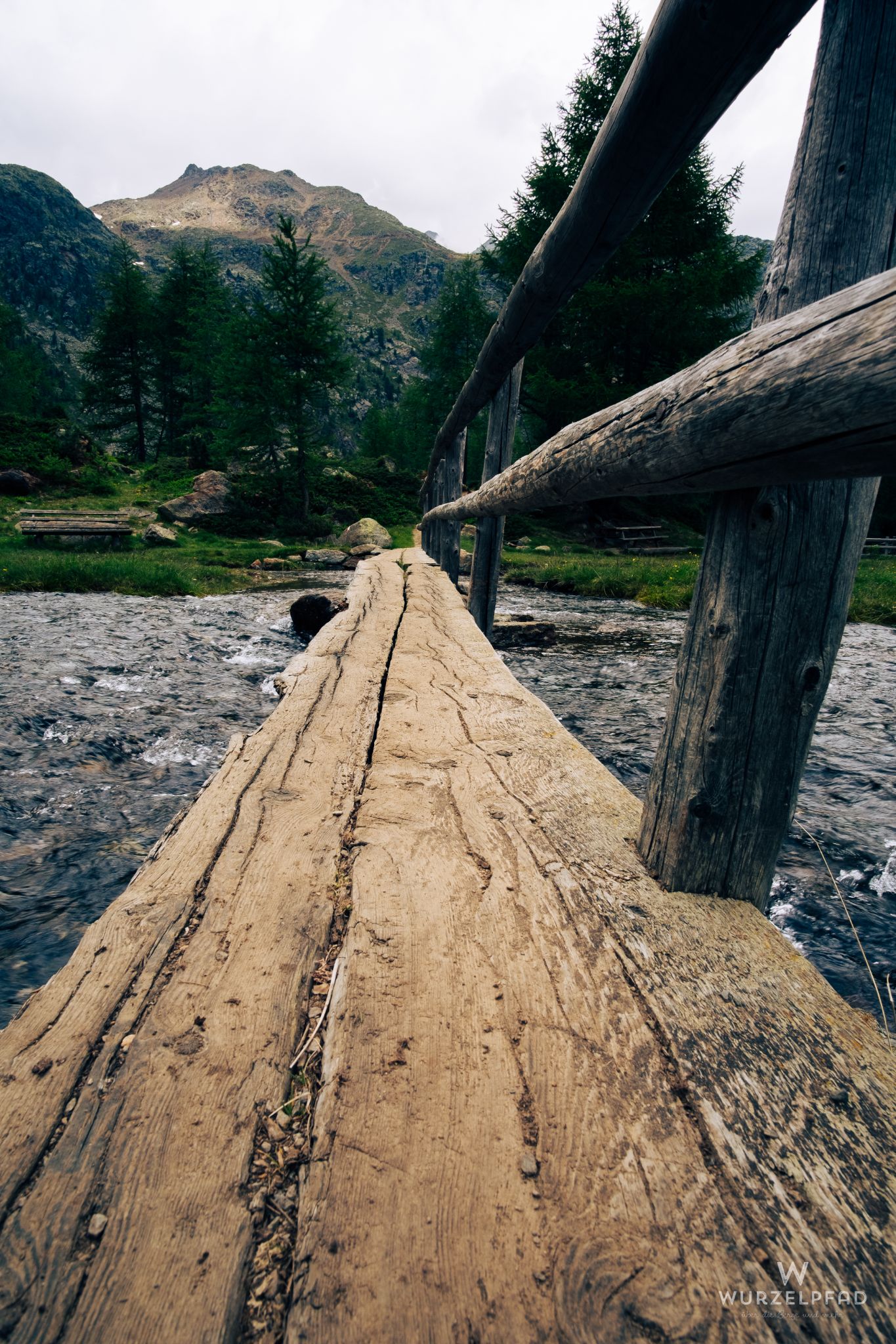 Steg über die Falschauer